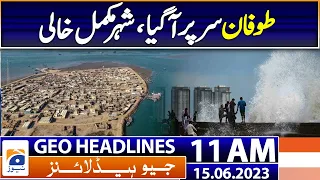 Geo Headlines Today 11 AM | Voting time begins for Karachi mayor  | 15th June 2023