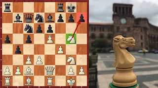 A Bold Knight Sacrifice At Armenian Championship (1st League)