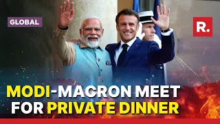 French President Macron hosts private dinner in honour of PM Modi