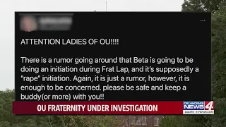 University of Oklahoma administration investigating alleged fraternity initiation
