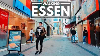 Essen Germany, City Walk in the Centre of the Shopping City! Spring 2021 Walking Tour 4K