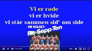 Re-sepp-ten Karaoke. Vi er røde Vi er hvide (We are red, we are white)