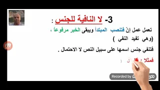 لا النافية للجنس وإعراب اسمها المفرد والمضاف والشبيه بالمضاف