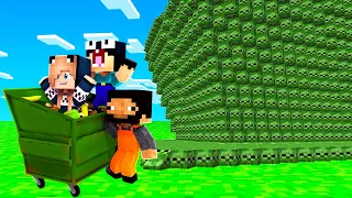 НУБ И ПРО ПРОТИВ ЦУНАМИ ИЗ ЗОМБИ МУТАНТОВ В МАЙНКРАФТ ДОМ ЛОВУШКА В MINECRAFT ТРОЛЛИНГ МУЛЬТИК НУБИК