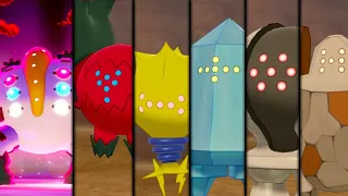 Pokemon Sword & Shield - All 6 Regis Encounters! (Crown Tundra- Regidrago, Regieleki & Regigigas)