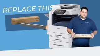 How to quickly replace the waste toner container on your Xerox machine: AltaLink WC 7500s and C8000s