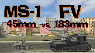 WOT Blitz Can MS-1 Kill a FV215b 183