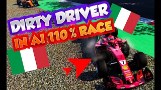 F1 2019 THE WILDEST DIRTY DRIVER IN AI 110% RACE#2 FULL OF CRASHES & THRILLING MOMENTS [4K 60FPS]