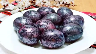 ⏰ How to color EASTER EGGS BEAUTIFULLY without dyes/ SPACE eggs in KARKADE tea