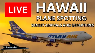 LIVE 🔴 HAWAII SUNSET Plane Spotting - HNL - Live Stream from Honolulu