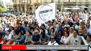 Catanzaro: Alessandro Di Battista a sostegno del candidato M5s Granato