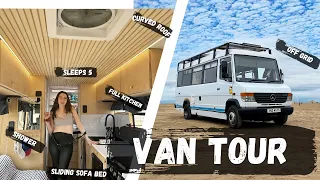 VAN TOUR - Fully Loaded Van Conversion Tour By Van Build Rookies