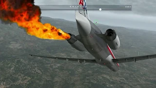 Flight 2012 movie film but it's X Plane 11 PART 2: Diving, flying inverted, and crash