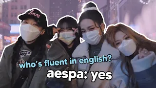 aespa speaking english for 9 minutes straight