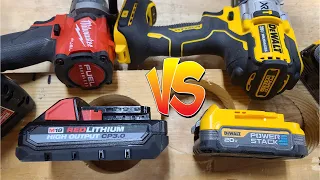 DEWALT POWERSTACK VS Milwaukee Tool CP3.0 High Output  | That Last Test Is Surprising