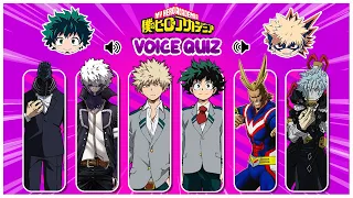 My Hero Academia Voice Quiz | Guess the character voice | Boku No Hero Academia quiz