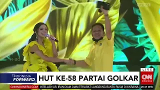 Lyodra nyanyi Pesan Terakhir di HUT GOLKAR ke 58