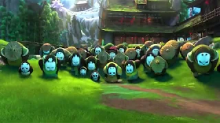 Kung Fu Panda 3 2016 Po goes to panda village Scene 4K HD Clip