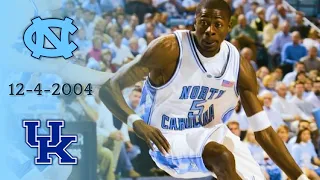 UNC Basketball: #11 North Carolina vs #8 Kentucky | 12-4-2004 | Full Game