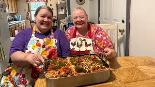 My Mamaw makes Sandy’s stuffed peppers and spaghetti recipe!