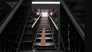 Add pattern to stairs in Photoshop #photoshop #photoshoptutorial #shorts