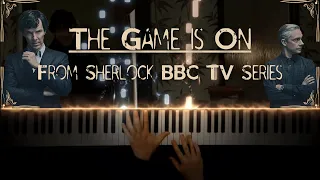 Sherlock BBC Series - The Game is On - Synthesia Piano Cover / Tutorial (Guitar sound)