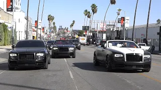 Chris Brown's Rolls Royce Makeover 3 of a kind, Lamborghini Aventador on fire.