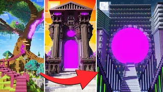 Minecraft Nether Portals - BIG vs LARGE vs GIANT