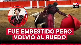 Roca Rey, torero peruano, fue embestido en corrida de toros en España