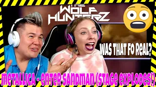 Metallica - Cunning Stunts - Enter Sandman + stage explode | THE WOLF HUNTERZ Jon and Dolly Reaction