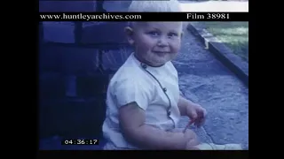 Holiday to Llanddulas in North Wales, late 1950's.  Archive film 38981