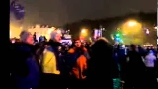 Евромайдан Полночь 25 ноября 2013 года Киев Трансляция