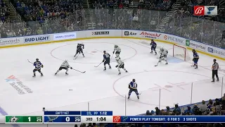 Blues last minute comeback against Stars. January 9, 2022