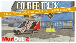 Courier Car/Truck Livery Tutorial | Madout 2 | Courier truck design in less than 5 minutes #madout2