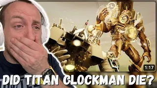 DID TITAN CLOCKMAN DIE!?! skibidi toilet multiverse 06 (full episode) REACTION!!!
