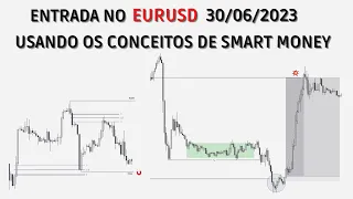 ENTRADA USANDO SMART MONEYFOREX [EURUSD 30/06]