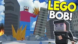 LEGO BRICK RIGS BOB MONSTER ATTACKS CITY! - Tiny Town VR Gameplay - Oculus Rift Game