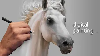 Painting Horse Head | Krita