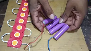 how to make..4 lithium battery se 12 volt ka battery banaen लिथियम बैटरी से 12 वोल्ट की बैटरी बनाएं