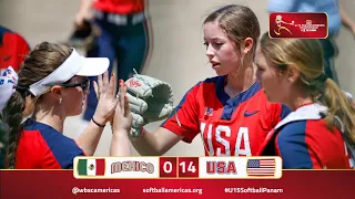 LIVE |  Mexico v Usa  | U-15 Pan American Championship 2023 - SUPER ROUND WBSC Americas