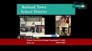 Rutland Town School Budget Presentation FY2023