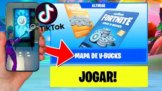 TESTEI GLITCHS DE VBUCKS GRÁTIS do TIK TOK no FORTNITE TEMPORADA 3 CAPÍTULO 3!