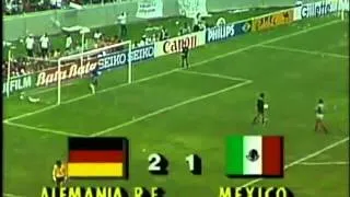 Penales Alemania vs Mexico (Relato Pablo Zaro) Mundial Mexico 1986