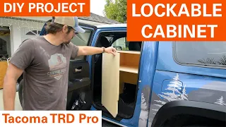 I attempt to build a lockable cabinet for my Tacoma TRD Pro (re-upload)