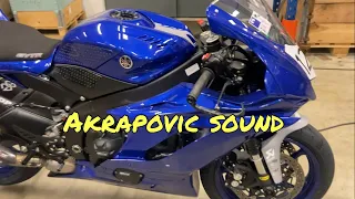 2021 Yamaha R6 | Akrapovic Exhaust: Startup & Rev Sound!