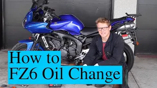 Yamaha FZ6 Oil Change How to