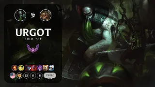 Urgot Top vs Renekton - NA Master Patch 13.13