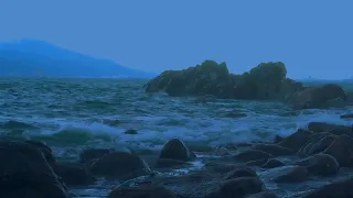 Relaxing Ocean Waves Crashing On Rocks   The Sounds of Relaxation   Tropical Beach Ambience