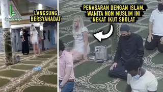 TEREKAM CCTV MASJID! WANITA BERPAKAIAN MINI IKUT SHOLAT DAN BERSYAHADAT MASUK ISLAM