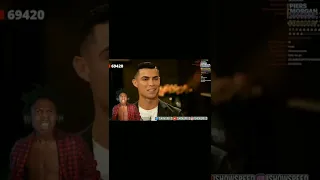 @IShowSpeed react to Cristiano Ronaldo interview when he talk about Lionel Messi
